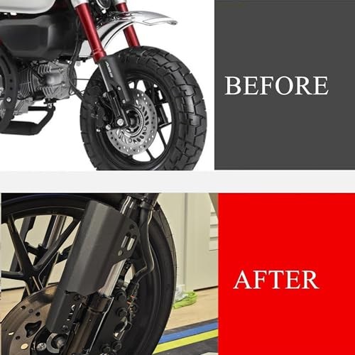 Monkey 125 Front Fork Cover Shock Absorber Guard Compatible with Black