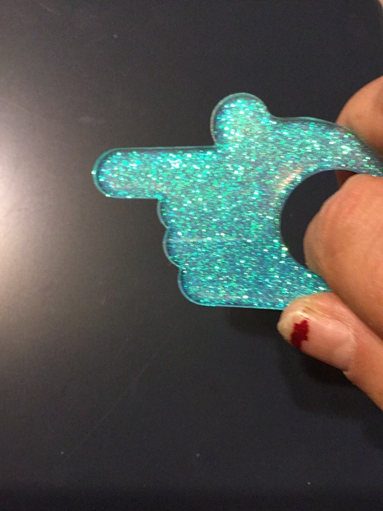 Finger Button Pusher Keychain