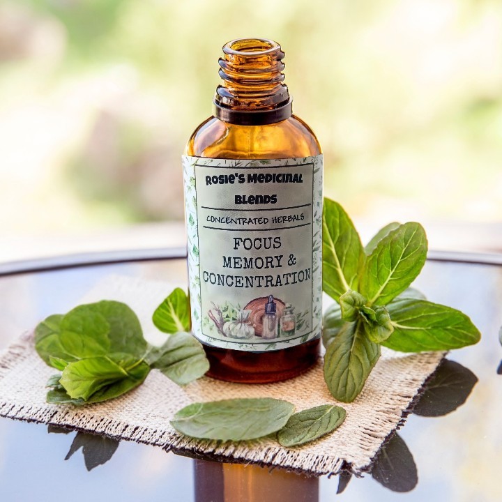 Organic Focus, Memory & Concentration | Brain Support Herbal Tincture | ADHD
