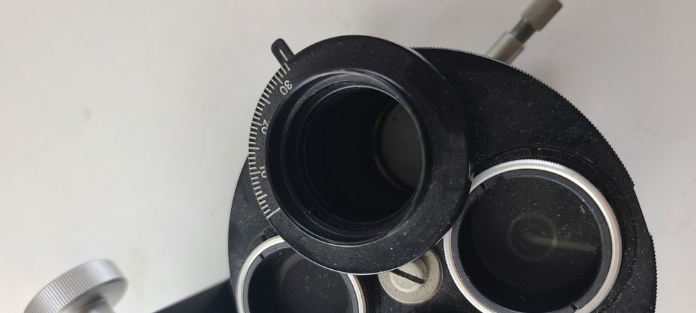Nikon Phase Contrast Attachment For Vintage Black Inverted Microscope