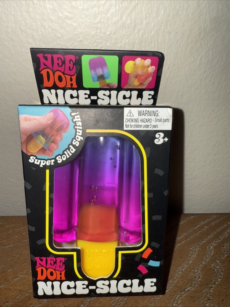 Nee Doh Nice-Sicle Super Solid Squish Tactile Squeeze Toy