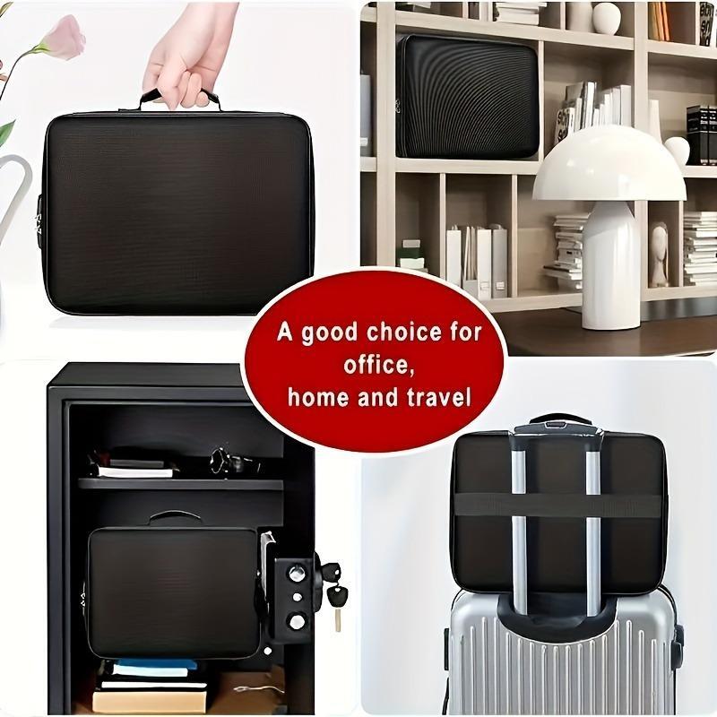 Multi-layer Large Capacity File Bag Password Briefcase Document Storage Bag