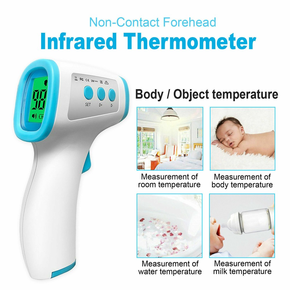 Forehead Thermometer Touchless Infrared Fever Temperature Indicator Digital