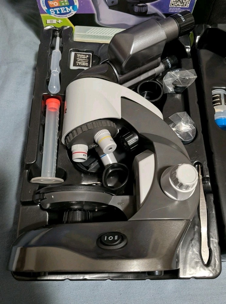 Edu Science M1280X Binocular Viewer Ultra Student Microscope w/ Box & Case