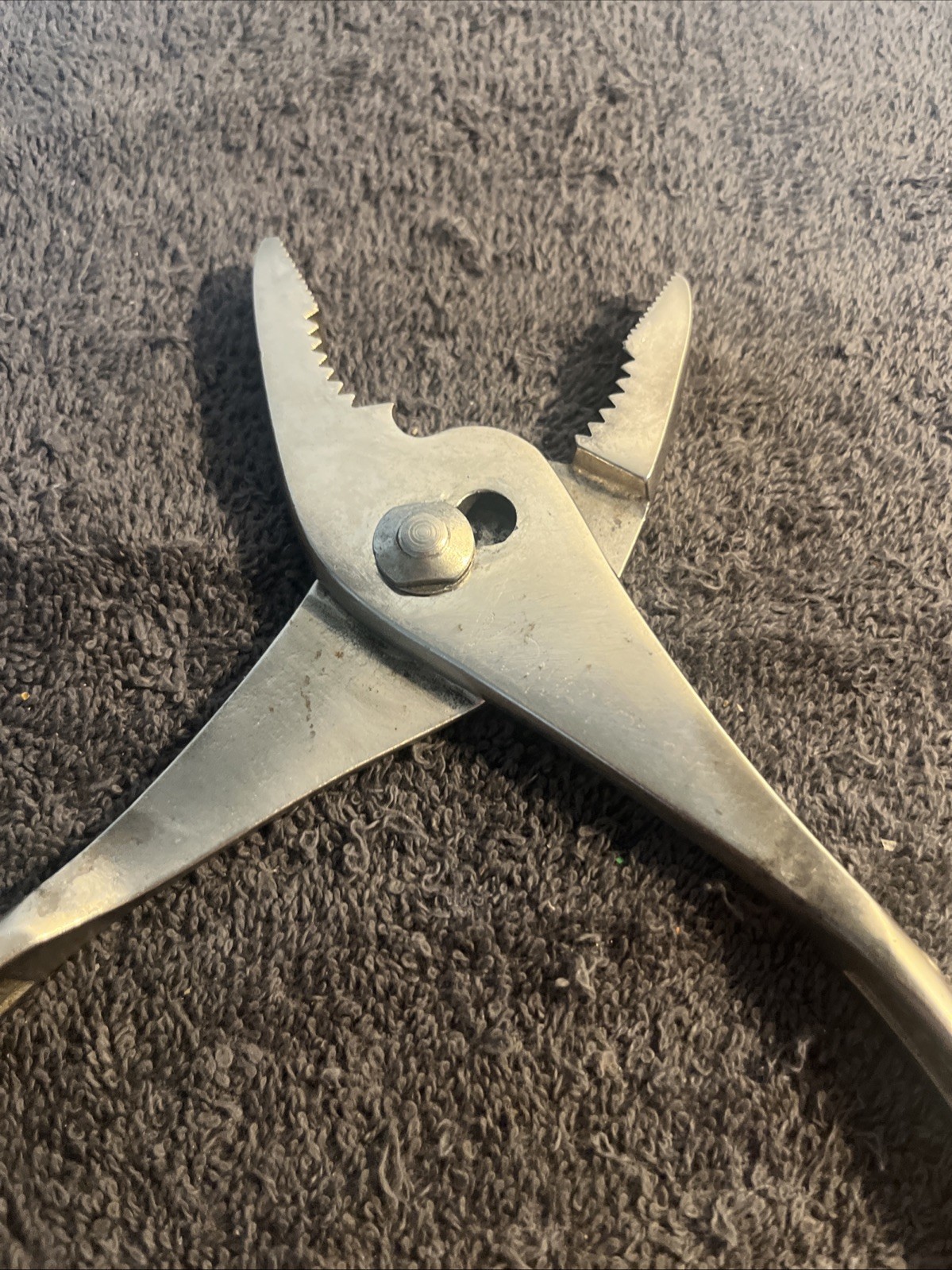 Vtg Snap On Tools No 47 Vacuum Grip Pliers Slip Joint Wire Cutter 1951 Date Code