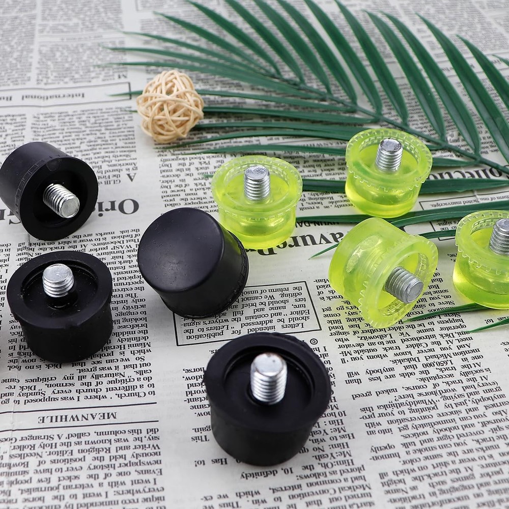 8 Pcs Rubber Hammer Replacement Rubber Striking Head Mallet Head Tips Set for.
