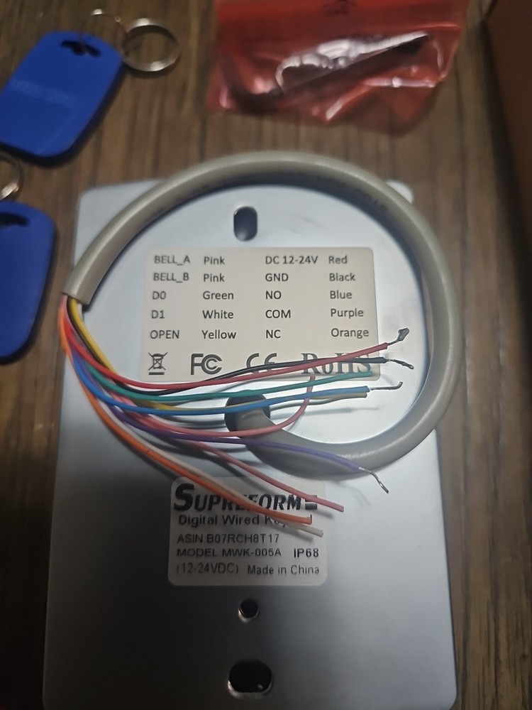 Superform Ip68 Waterproof Digital Wired Keypad Door Access