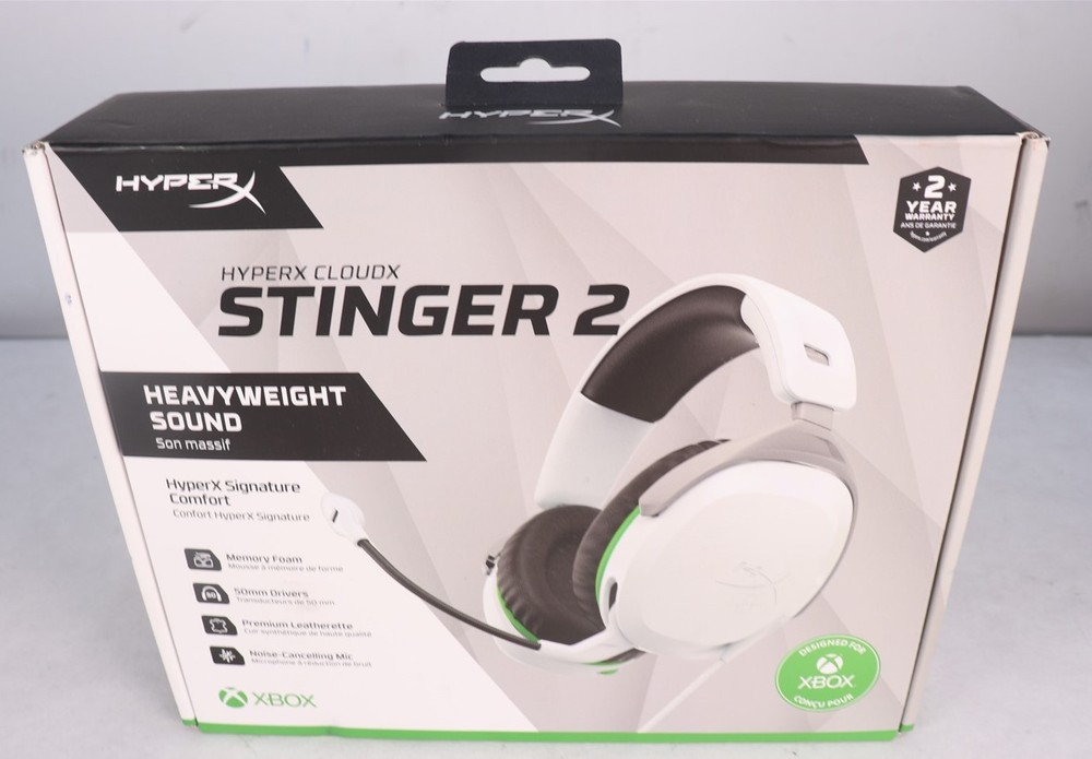 HyperX - CloudX Stinger 2 Wired Gaming Headset for Xbox - White New