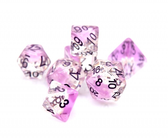 Purple Noble Unicorn Dice Set RPG D&D