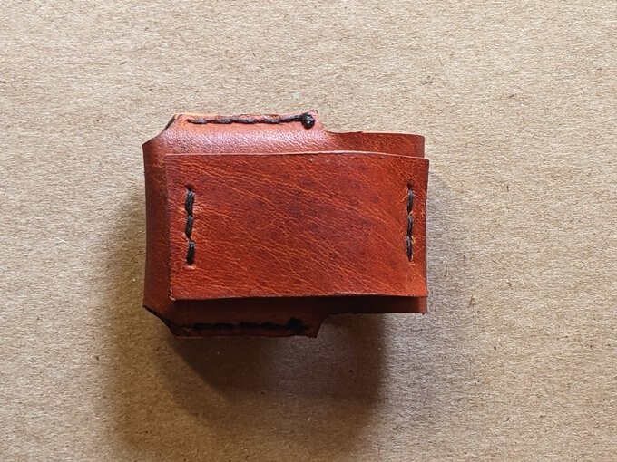 Handmade leather zippo lighter case With Belt Loop