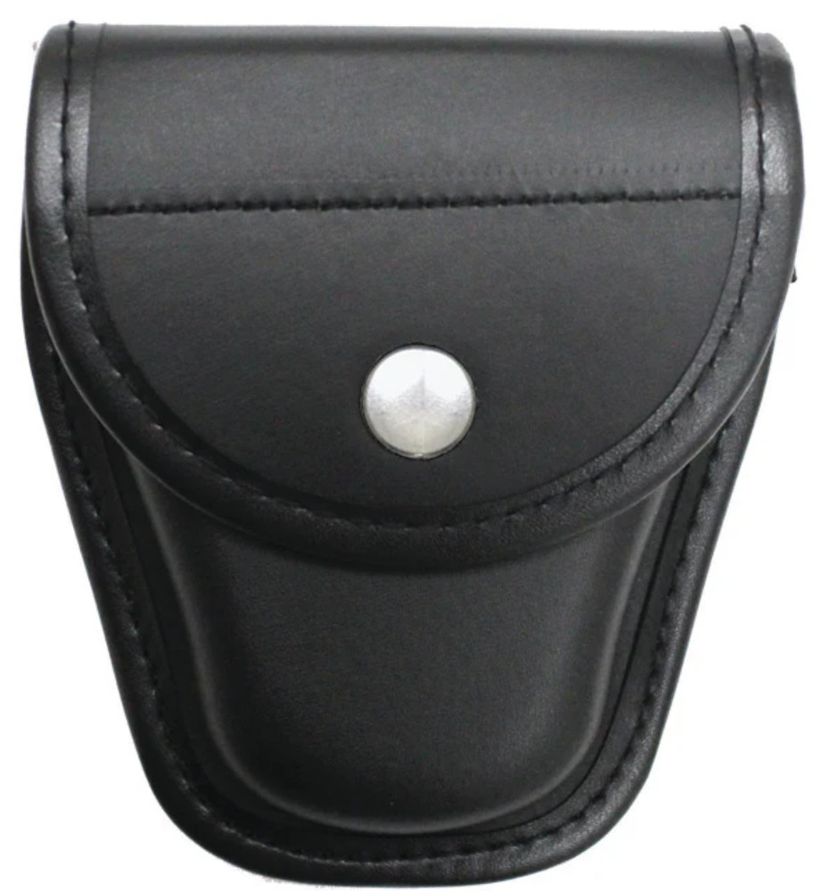 Plain Synthetic Leather Single Handcuffs Holder