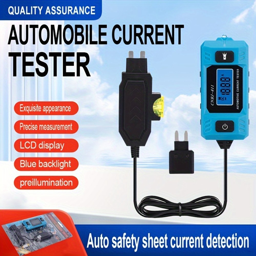 Digital LED Automotive Circuit Tester 12V For Fuse Box Current Testing US