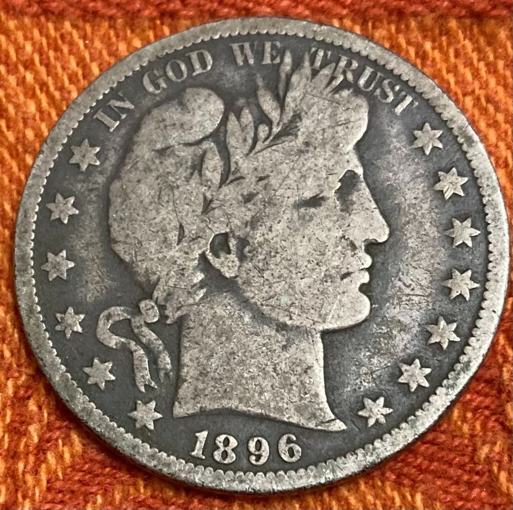 1896-O Barber Half Dollar VG+