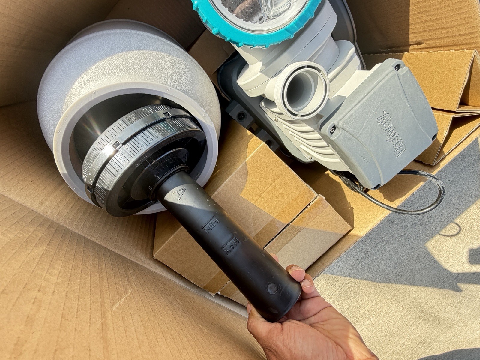 Used Bestway 58498e 1500Gallon Sand Filter PumpFor Above Ground Swimming