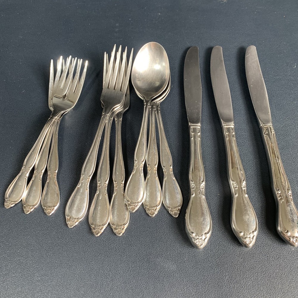 Oneida Community Chatelaine Stainless 3 Place Set (12 Total Pieces).