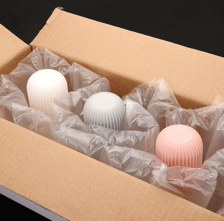 Air Pillow Cushion Bubble Film Roll for Wrap Packaging 984ft x 4" x 8" | 4 PACK