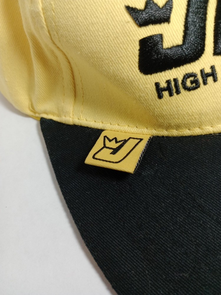 JEGS High Performance Yellow Cap with Black Bill Hook & Loop Strap JEGS.com Logo