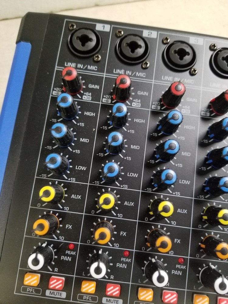 Pyle PMXU46BT 4 Ch. Studio DJ Controller Audio Mixer w/ Equalizer