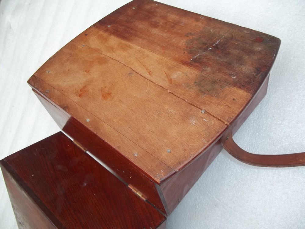 Antique Marine Chronometer Guard Case - Lid Needs Attention