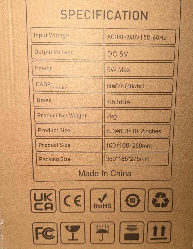 2x TPLMB P60 Air Purification System – White – Compact & Efficient