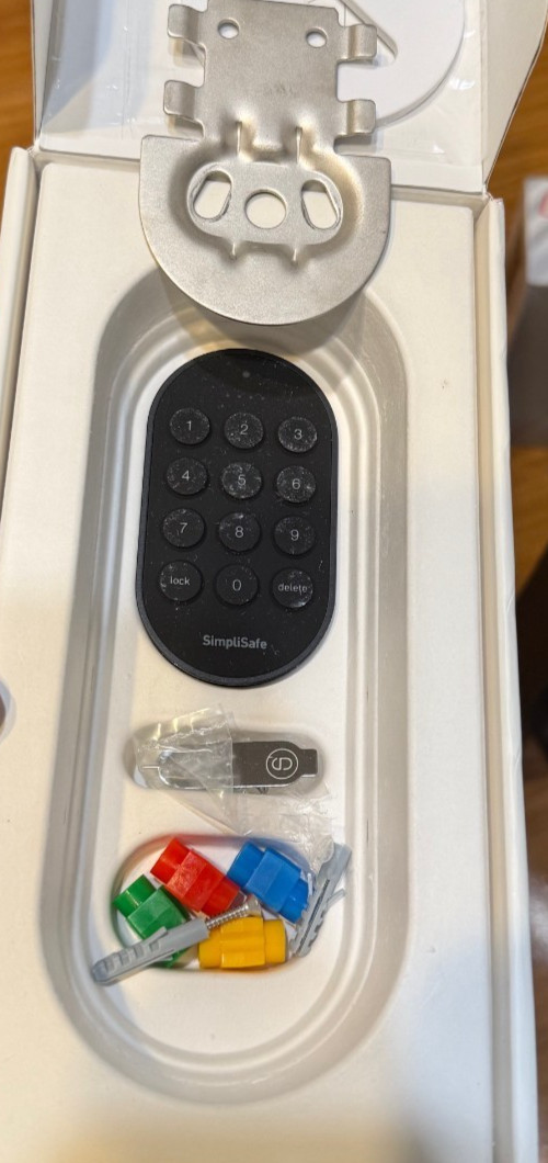 SimpliSafe SS3-LK-WW Smart Door Deadbolt Lock Black