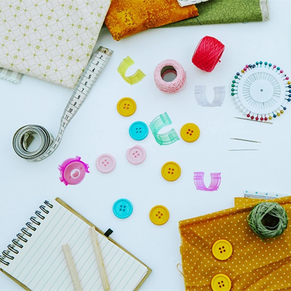 80Pcs/Pack Colorful Sewing Bobbin Small Clips Sewing Tool Accessory Thread Cl...