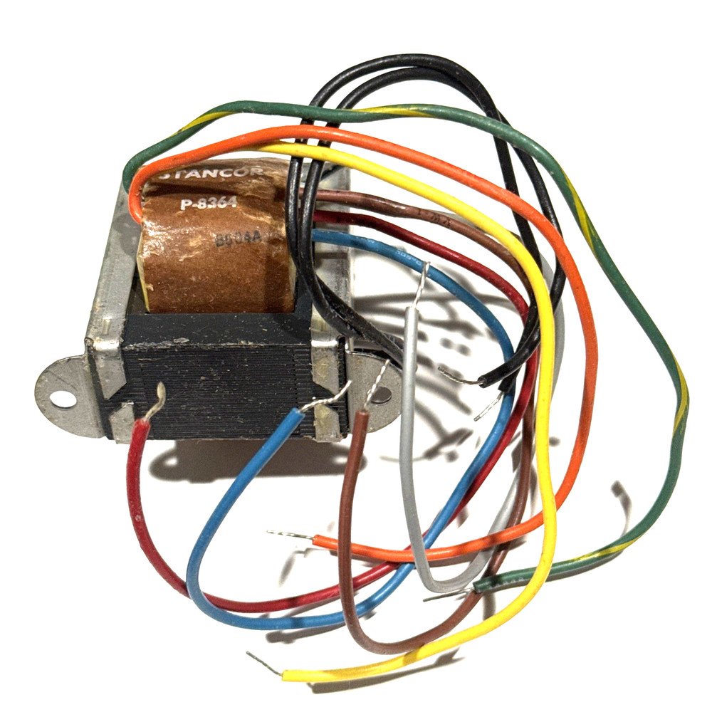 TRANSFORMER input ~117V , output: 2 x ~12VAC + 1 x ~6.5 + 6.5 VAC (20 VA )