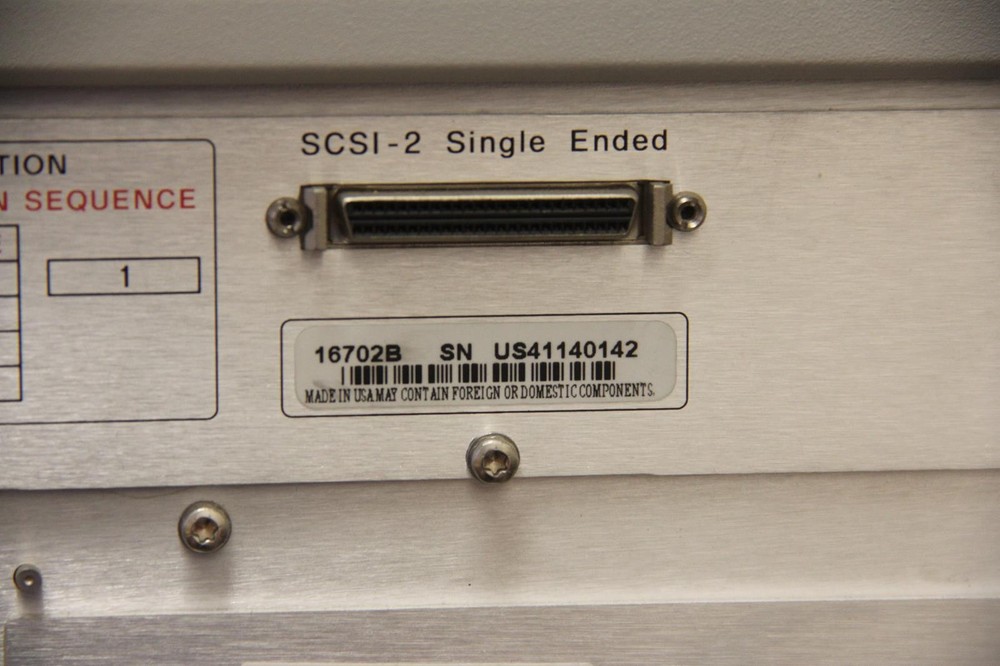 AGILENT 16702B Logic Analyzer Main Frame with 16752A Timing Zoom Analyzer