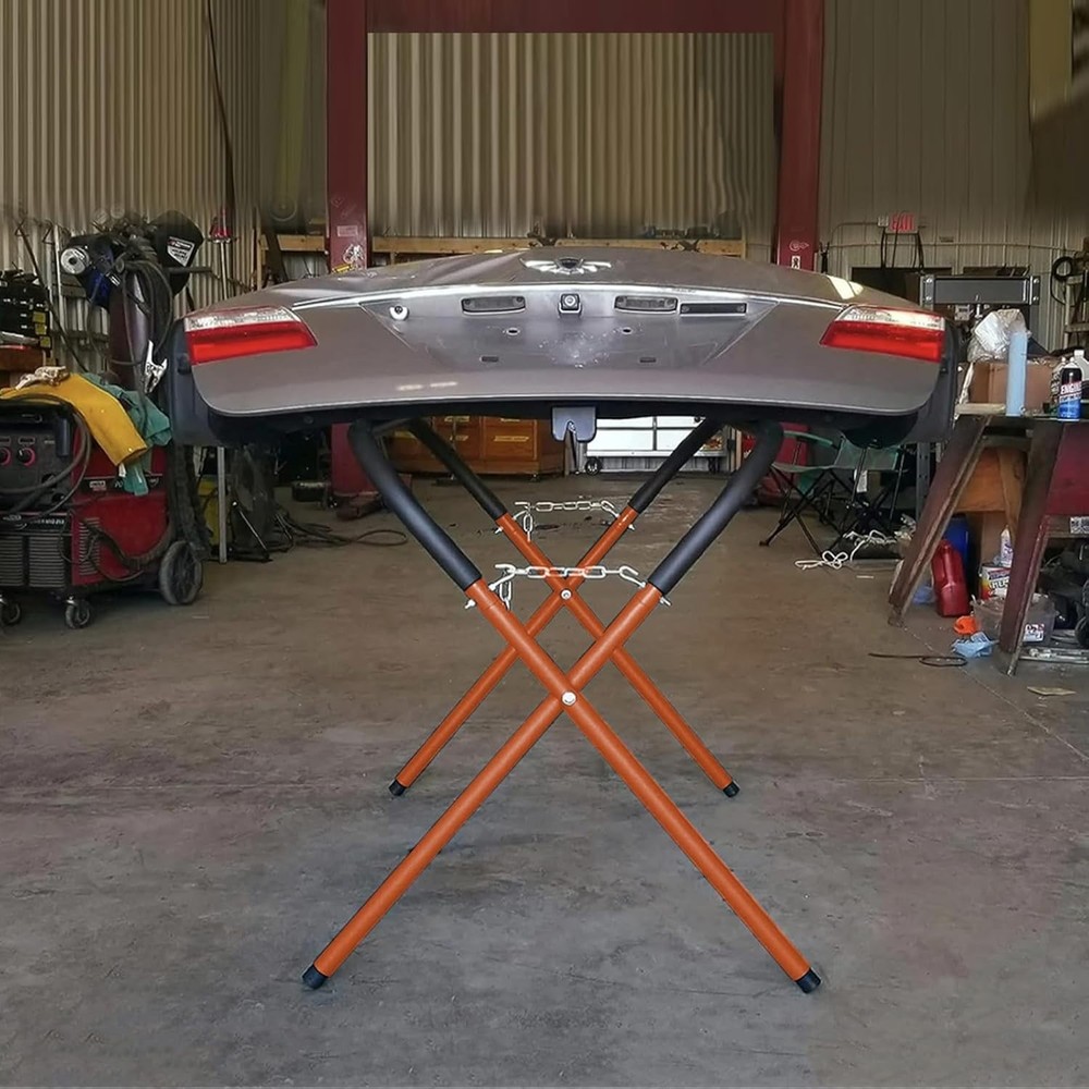 2 Pack Portable Folding Work Stand, 1,000 Pound Capacity Foldable Work Table,...