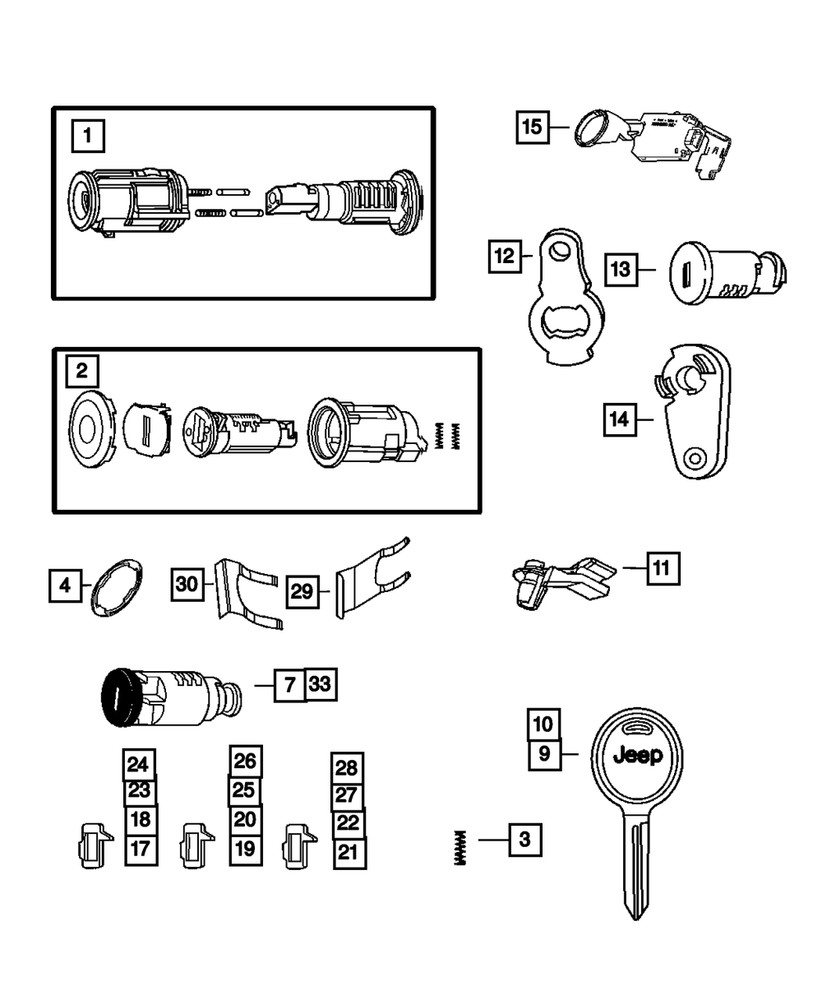 Genuine Mopar Master Key 5018700AA