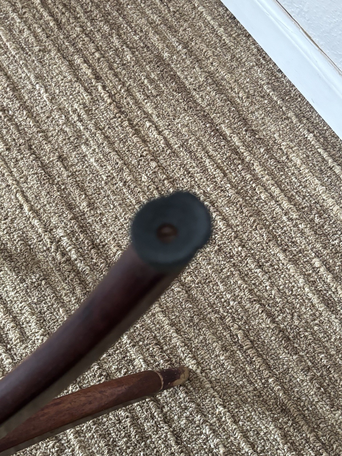 VTG Mid-Century Modern Spider Leg Tray Table Folding Base Brass Tips No Tray MCM