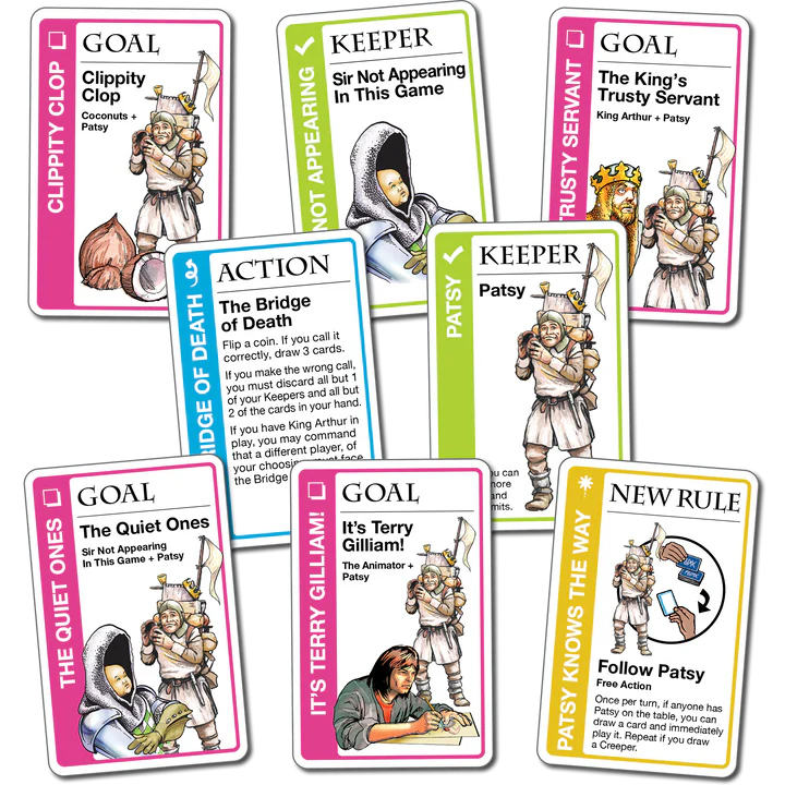 Patsy Pack 8 Card Expansion Monty Python Fluxx Card Game Looney Labs LOO-135