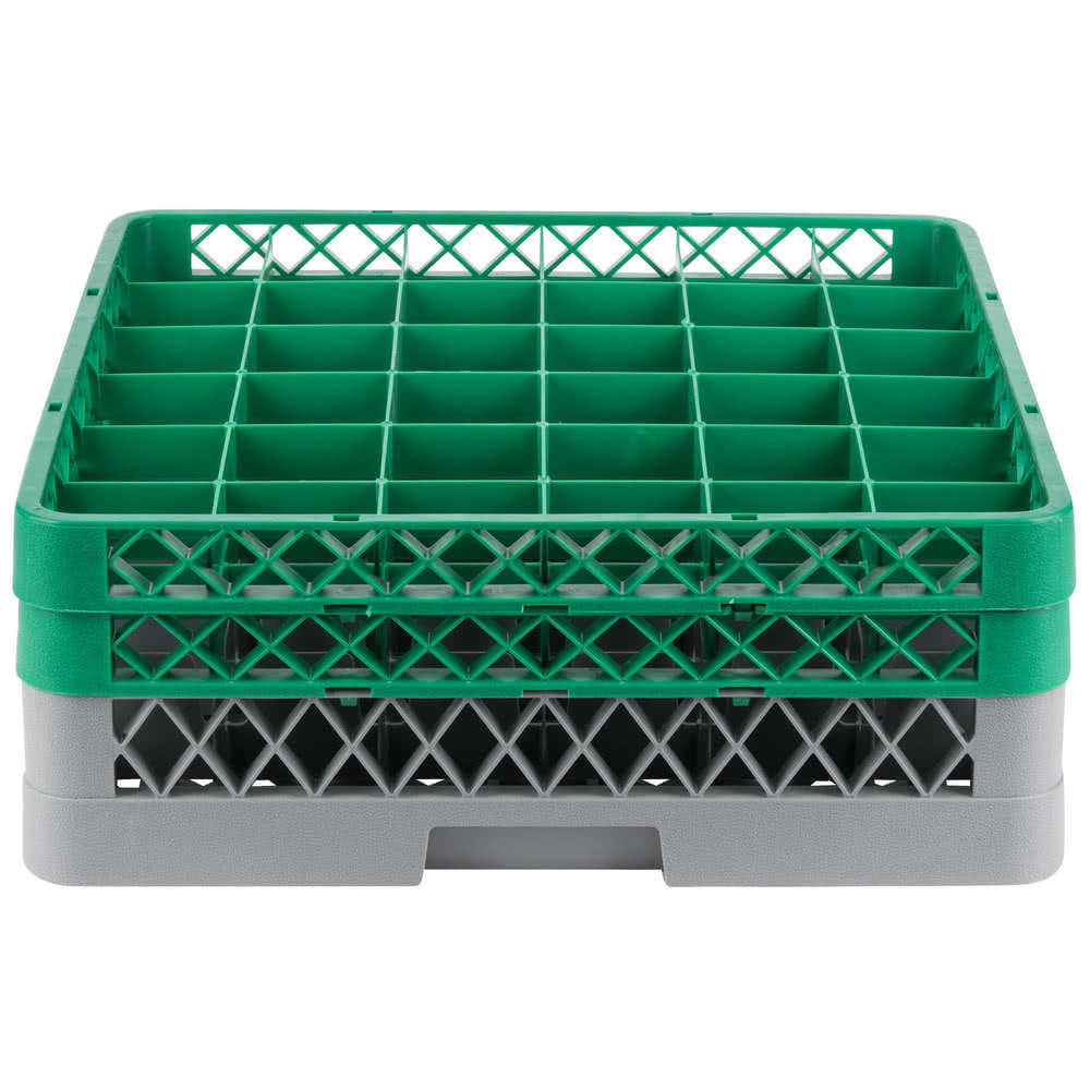 2 PACK Commercial Dishwasher Machine 36 Cup Glass Tray Rack 2 Extender Automatic