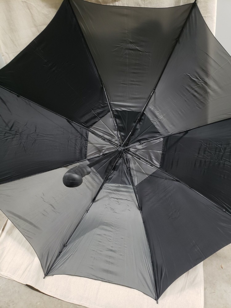 Grey/Black 57" Golf Tour Double Canopy Umbrella
