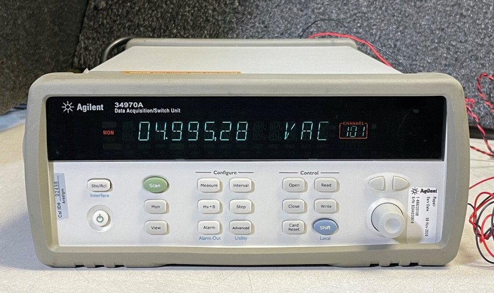Agilent HP 34970A Data Acquisition Data Logger Switch Unit w/ 6.5 Digit DMM