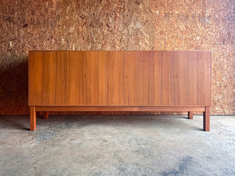 Danish Modern Solid Teak Sideboard or Credenza