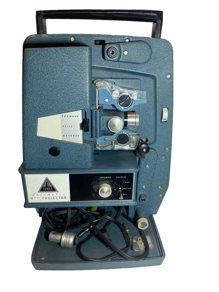 Vintage Sears Super Automatic 8mm Projector Tested Working