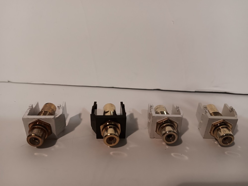 Bundle of 40 Leviton Keystone Style RCA Jack Inserts