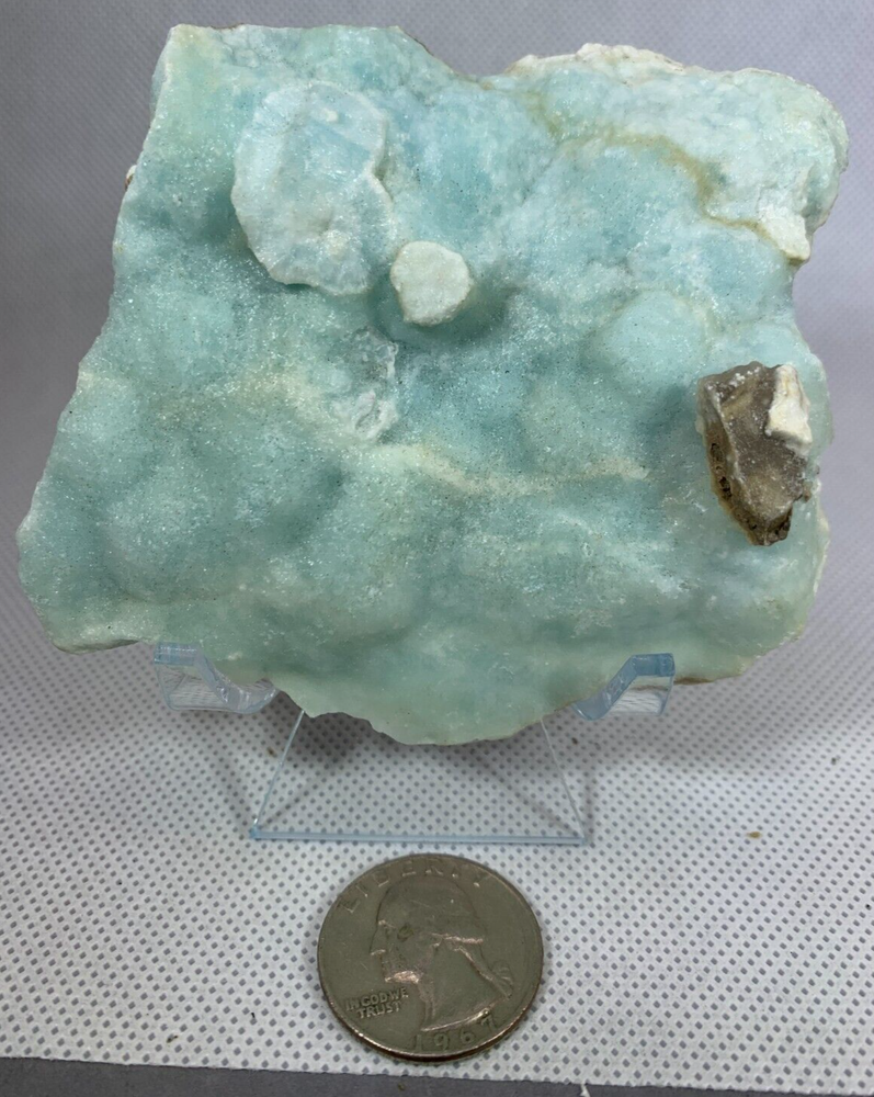 HEMIMORPHITE RAW CHUNK - AQUA - SQUARE(ISH) SHAPED - 230902C