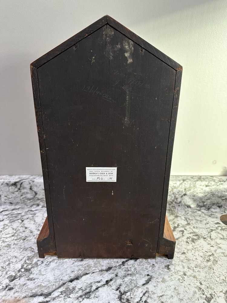 Antique Clock With Shelf