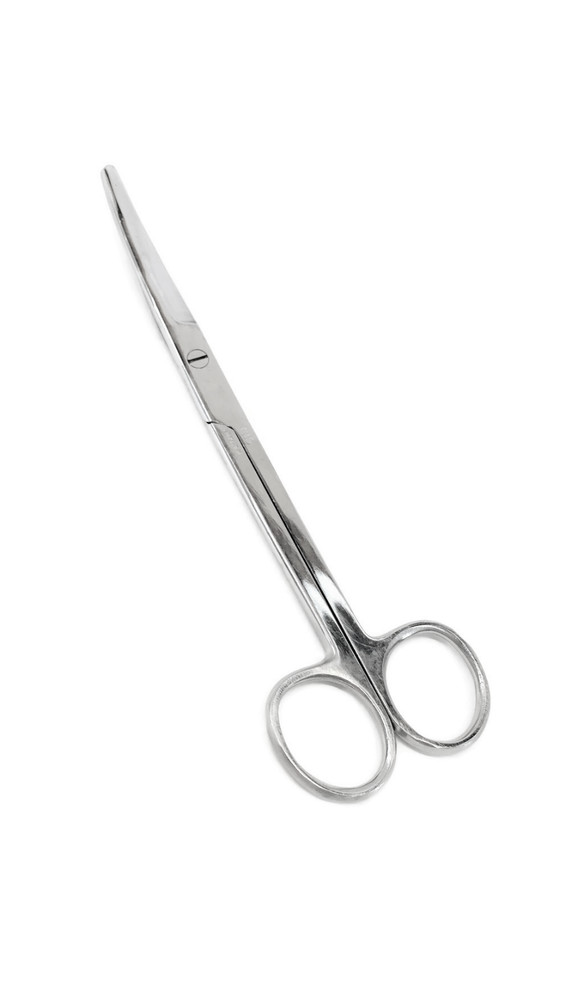 MAYO Beveled Blade Scissors, 6-3/4", Curved