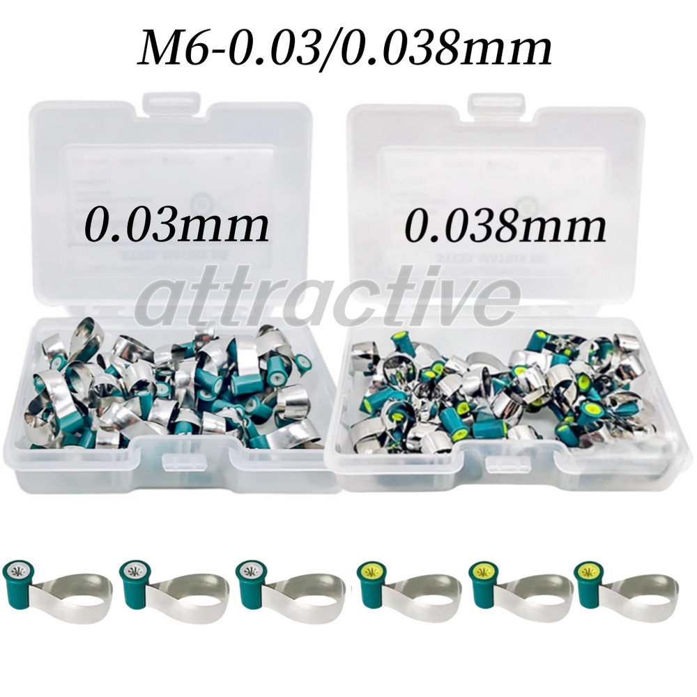 M6 Dental Reel Type Matrix Bands Contoured Matrices Anatomically Shaped Soft