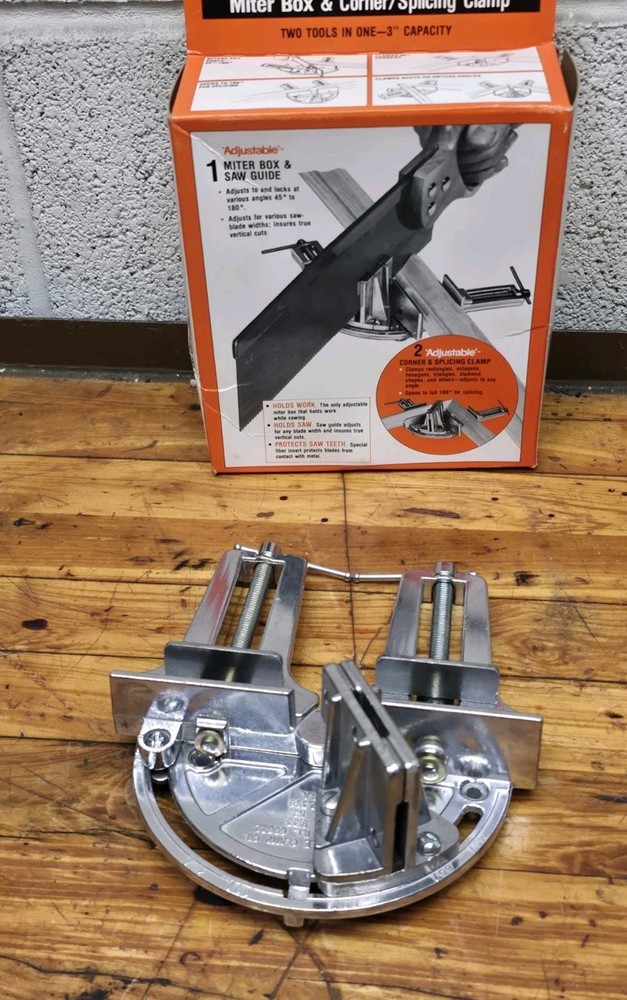 Adjustable Miter Box & Saw Guide NEW