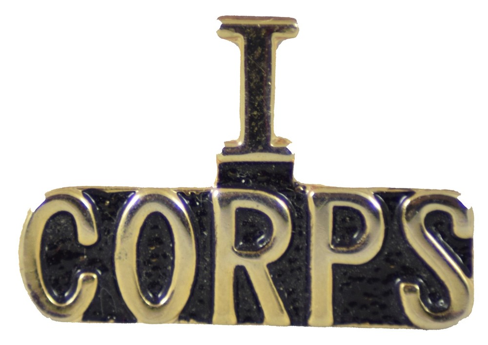 I CORPS HAT PIN