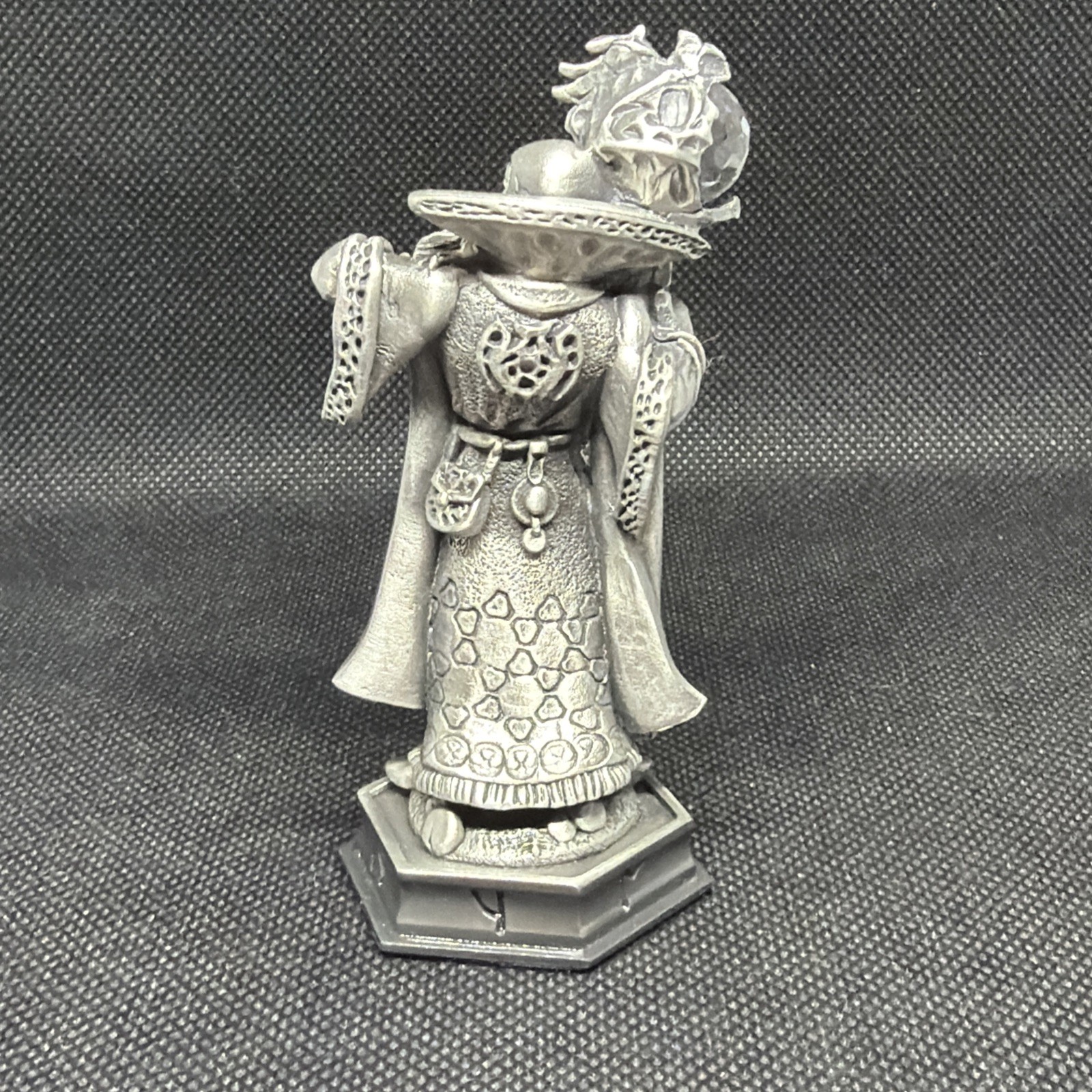 Danbury Mint Fantasy Of The Crystal Chess Kardoz the Sorcerer Bishop Pewter