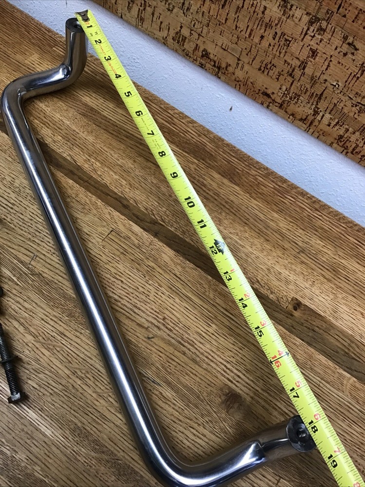 18" Solid Stainless Steel Straight Singled-Side Offset Pull Handle Entry Door