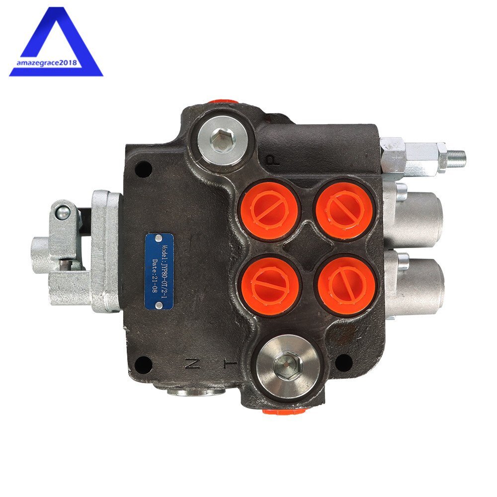 2 Spool 21GPM Hydraulic Directional Control Valve For Tractor Loader w/Joystick