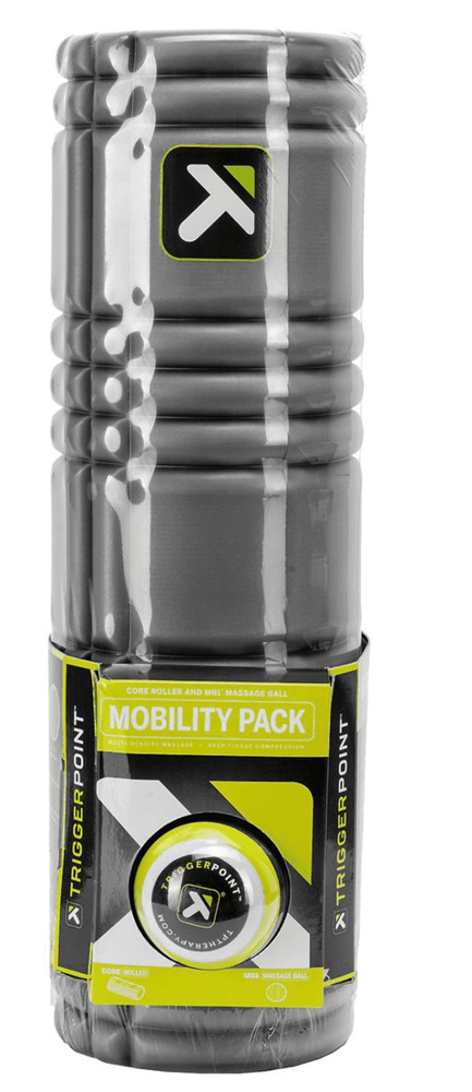 TRIGGER POINT FOAM GRID CORE ROLLER & MB1 DEEP TISSUE MASSAGE BALL COMBO, NEW