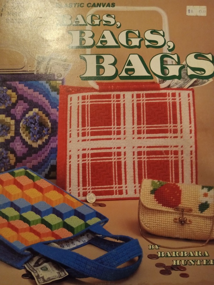 Vintage Plastic Canvas Bags Purse Patterns Plastic Canvas Pattern