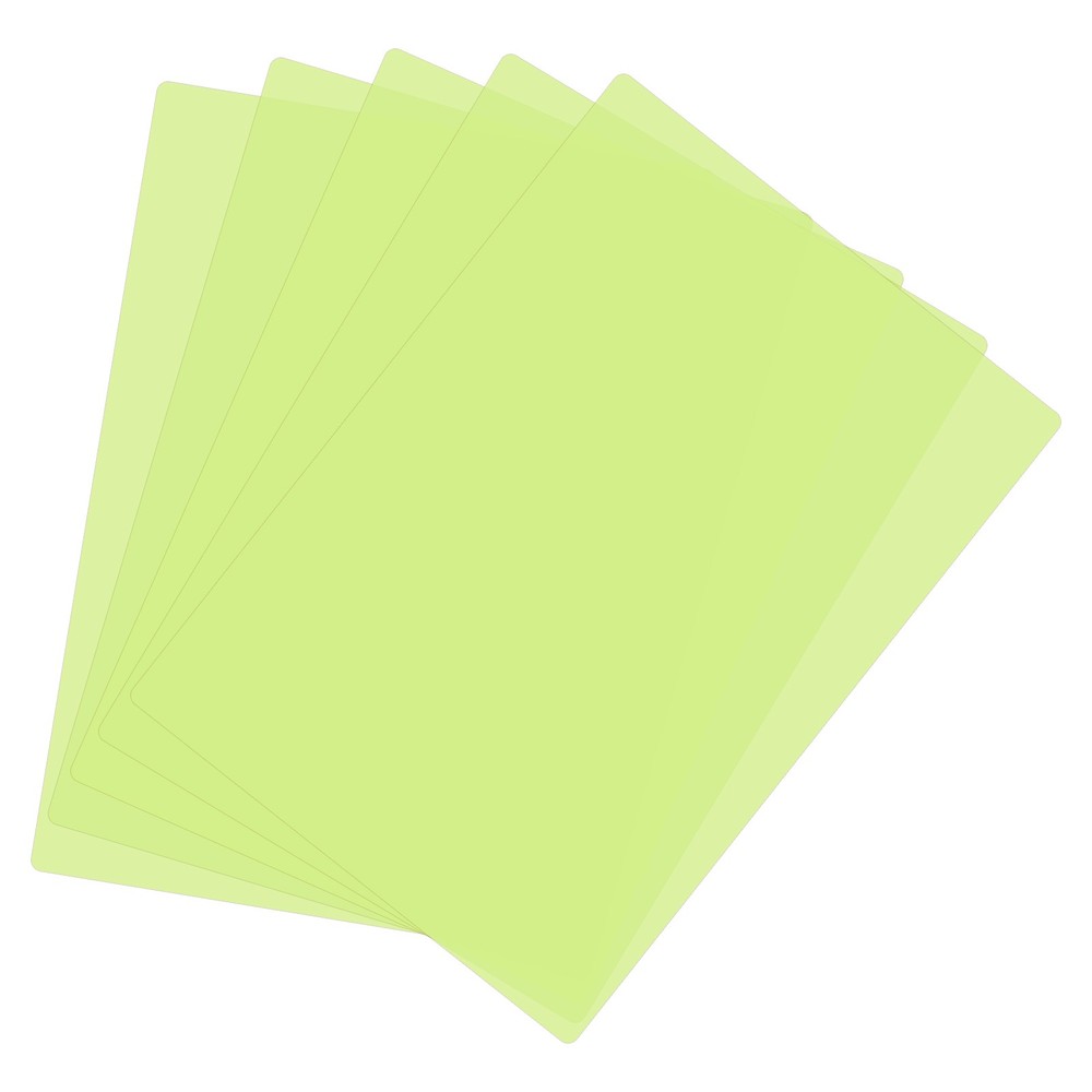 A4 Size Wizard Reading Sheet, 5 Light Green Correction Filters